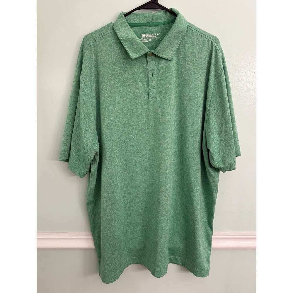 Nike Golf Tour Performance Dri-Fit Polo Srt Sleeve Shirt mens,  XL,  Green